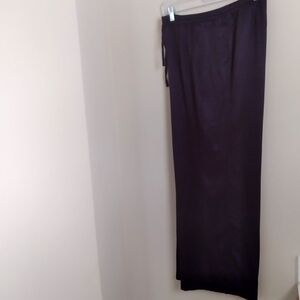 Lane Bryant Lounge Work Pants Ink Blue Satin Cool Lightweight ‎ 14/16